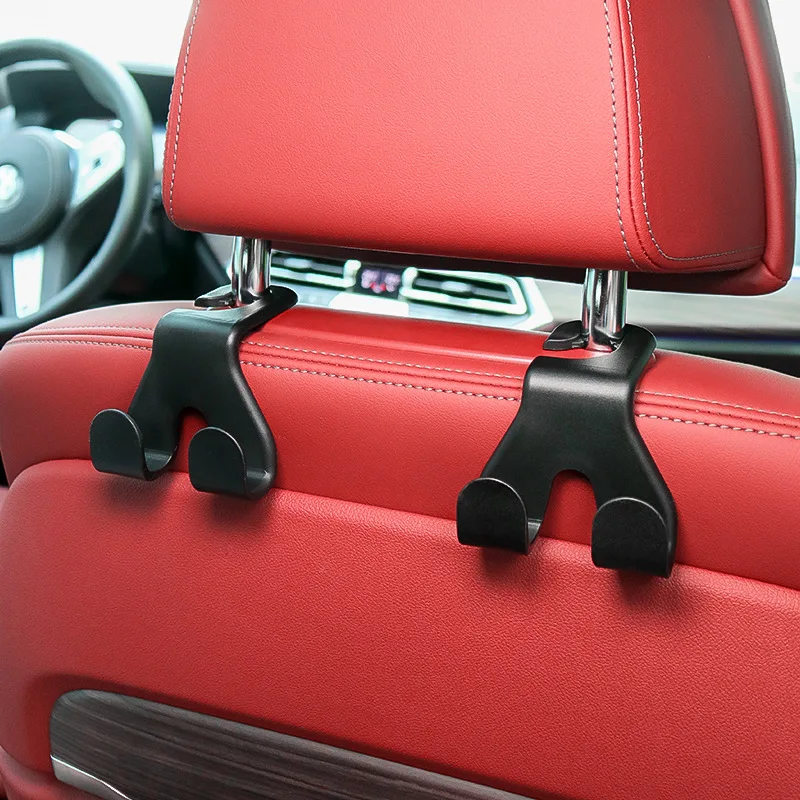 Car Phone Holder Seat Back Hook 2in1 Universal Multifunctional Rear Seat Storage Headrest Handbag Storage Hook Car Phone Holder