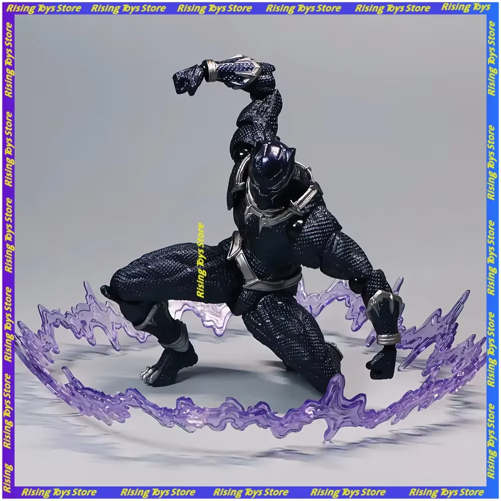 

Stunning Yamaguchi Black Panther Action Figure, Collectible Desktop Ornament, 15cm, Kaiyodo Revoltech #030 Marvel Challa Toy