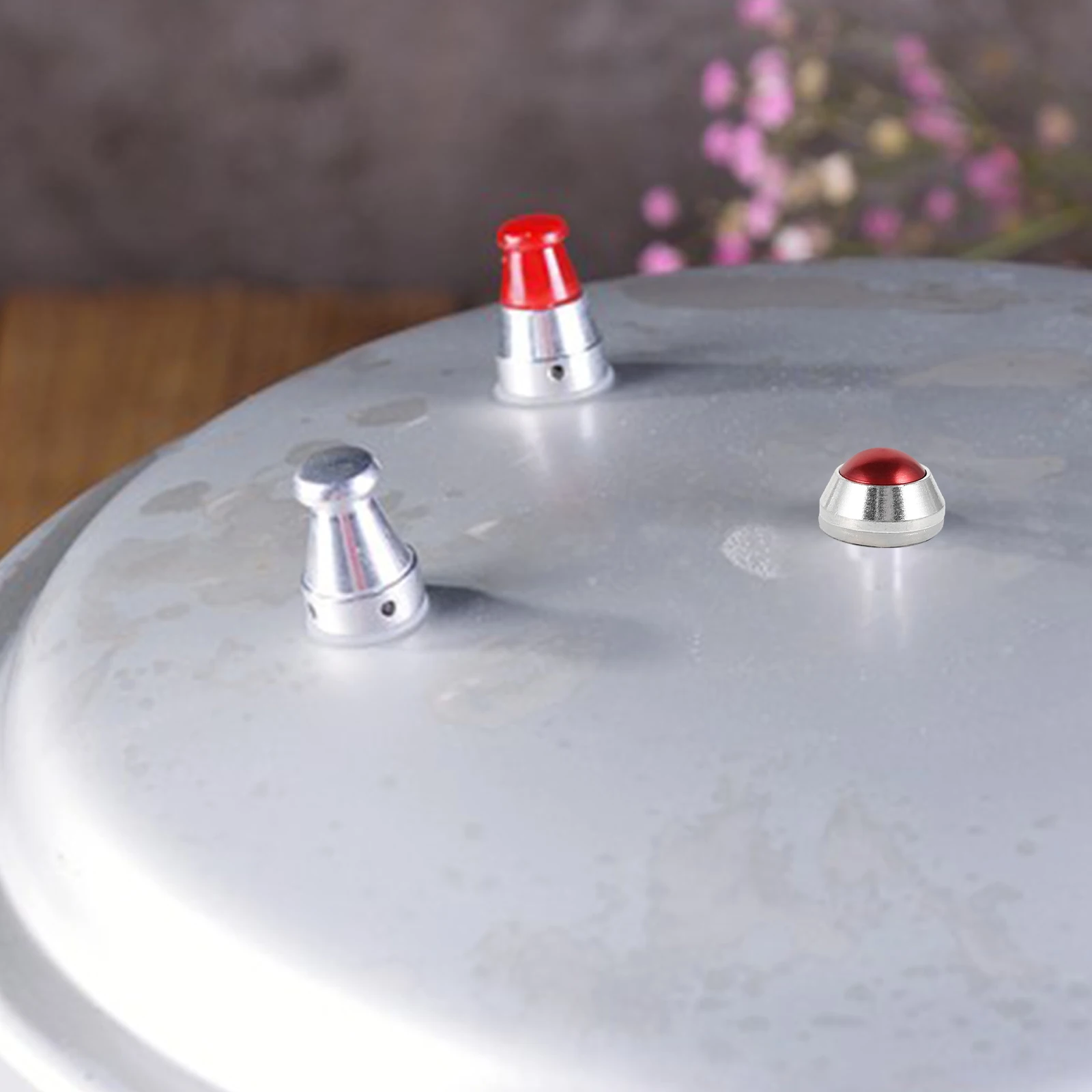 

2Pcs Pressure Cooker Safety Valve Aluminum Easy Clean Replacement Parts Steam Relief Fits Brands Kitchen