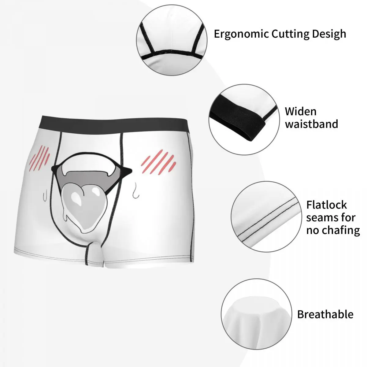 Lust 4 Senpai Underpants Homme Panties Men\'s Underwear Ventilate Shorts Boxer Briefs