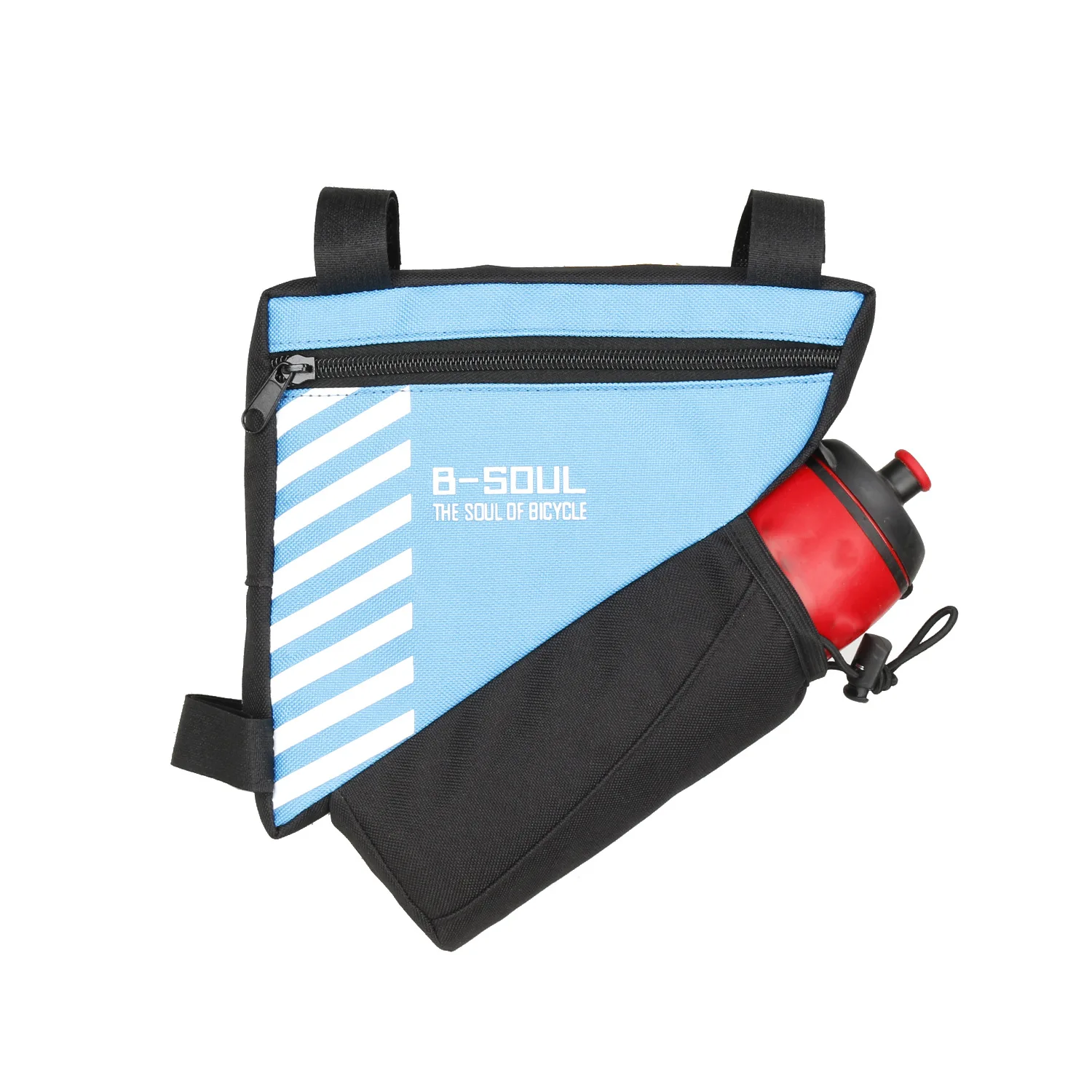 Dreipunktbefestigung Reittasche Große Kapazität Polyester Fahrradtasche B-soul Fahrradtasche Radfahren Fahrradzubehör Einfache Installation – Detail 1