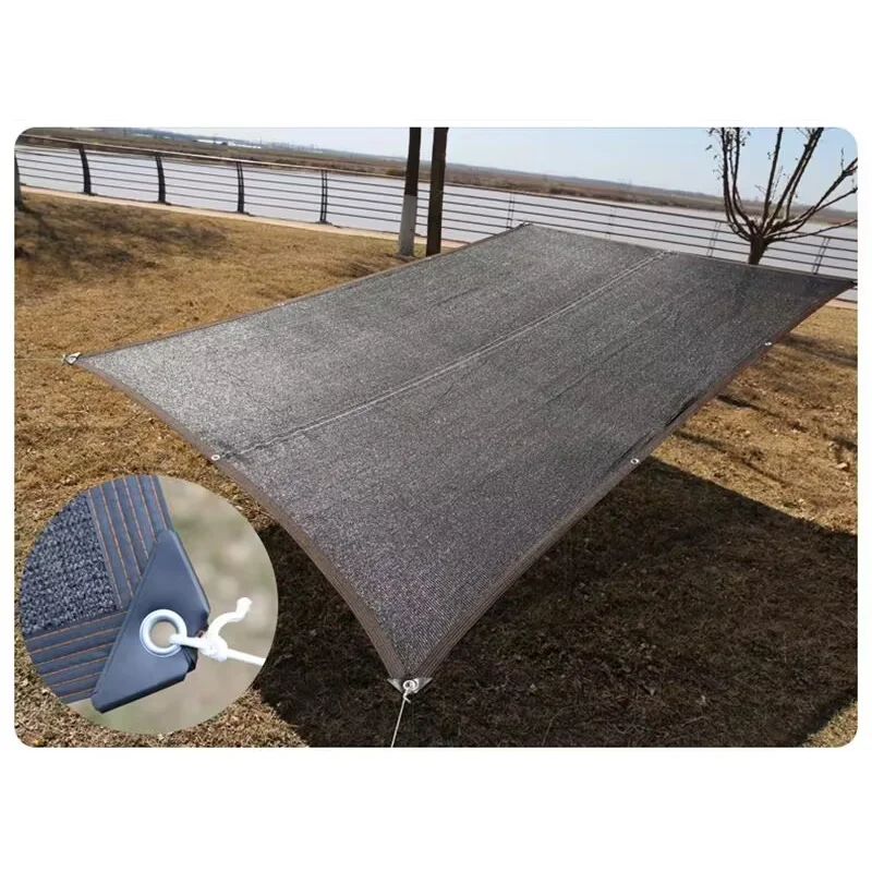 

Black Shade Cloth Anti-UV Sunshade Net Garden Plant Shading Cover 3/6/12Pin Outdoor Canopy Swimming Pool Pergola With Grommets