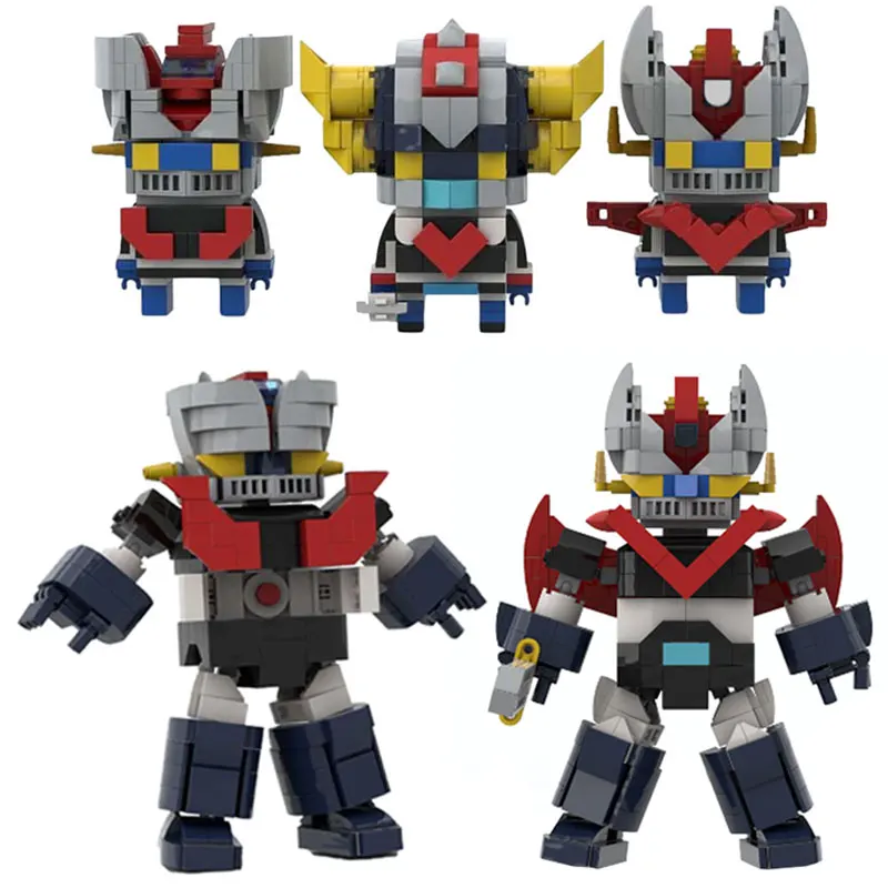 Moc Anime Figures Mazingered Z Goldoraked UFO Robot Building Blocks Space Technical Mecha Robots Model Brick Toys Birthday Gifts