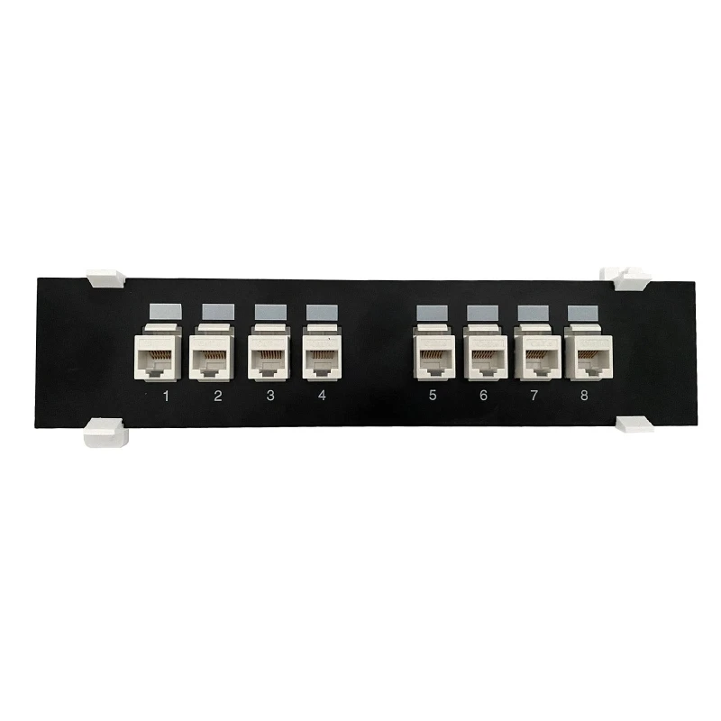 8 Ports for Cat 6 Tool-less UTP Module Patch Panel RJ45 Networking Cable Adapter Ethernet Distribution DropShipping