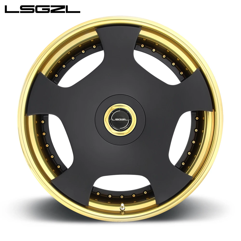 

LSGZL Simple Color Collision Design Wheels Double High Performance Alloy Wheels Forged Alloy Wheels Custom Size 18-24 Inches