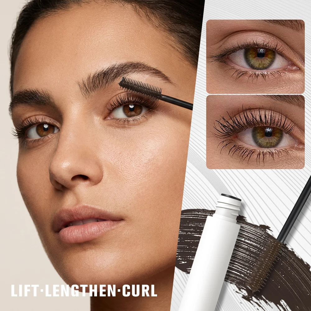 

Unlimited Lash Mascara Natural Dense Mild Formula Lengthening Nourish Eyelashe Dual Brush Head Design Easy to Rinse Lash Mascara