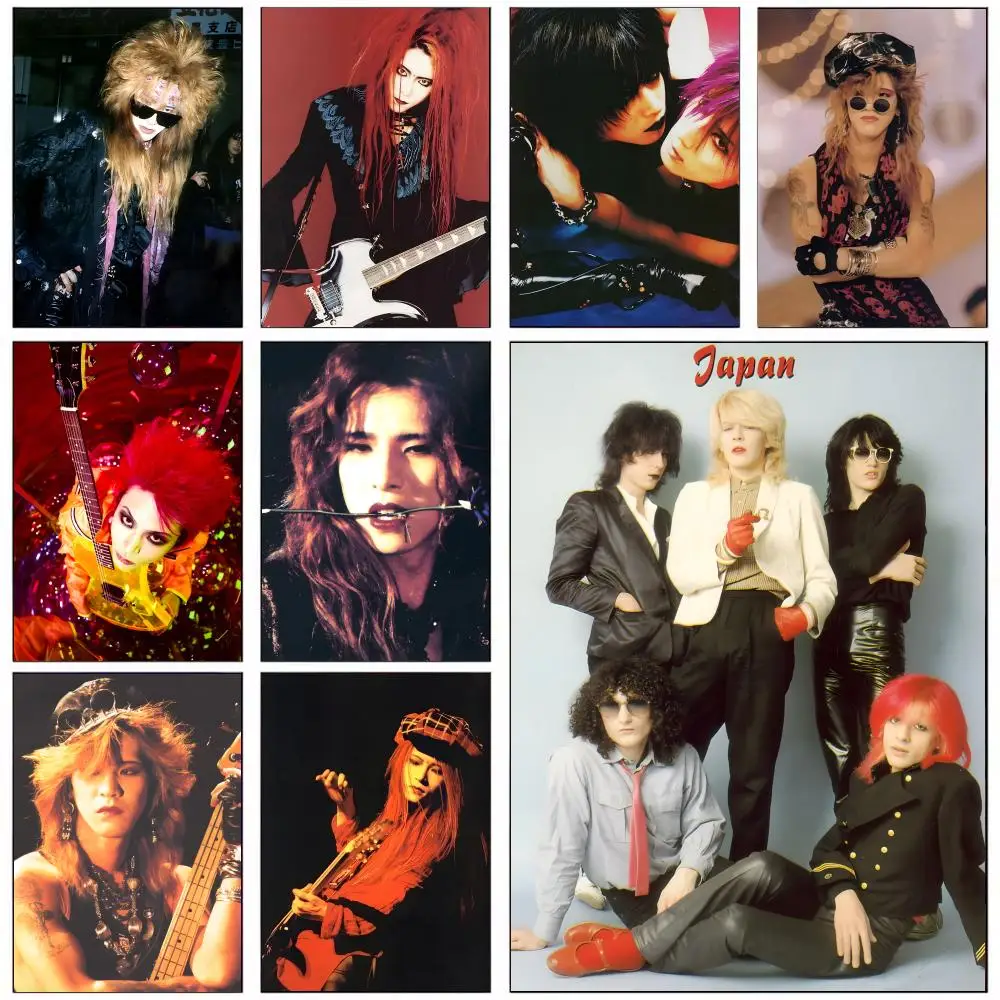 Visual kei rock band X Japan Poster HD Self-Adhesive Wall Decor Home Office Dorm Bedroom & More Ideal Gift Choice
