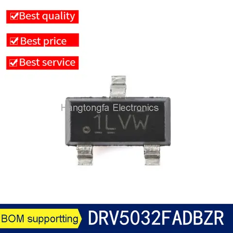 5PCS DRV5032 DRV5032FADBZR SOT-23-3 MARKING 1LVW Digital Snaping Hall Effect Sensor SMD Chip IC Integrated Circuit