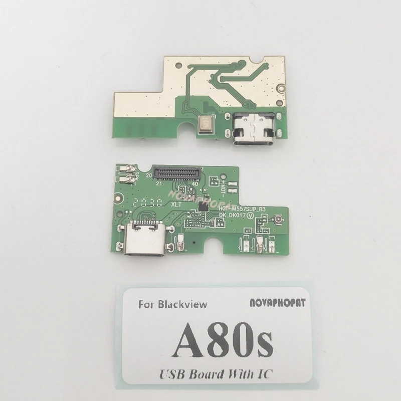 For Blackview Blackview A80 / A80S / A80 Pro USB Dock Charger Port Jack MIC Microphone Flex Cable Fast Charging Board With IC