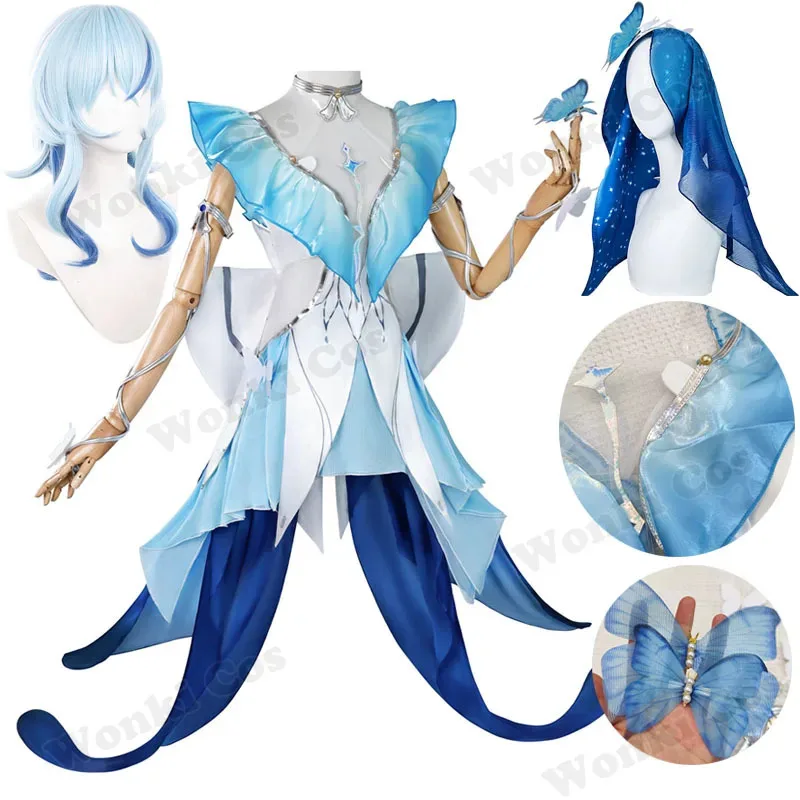 

Wuthering Waves The Shorekeeper Cosplay Costume Wig Hair Shorekeeper Dress for Women Carnival Outfits Game Role Play