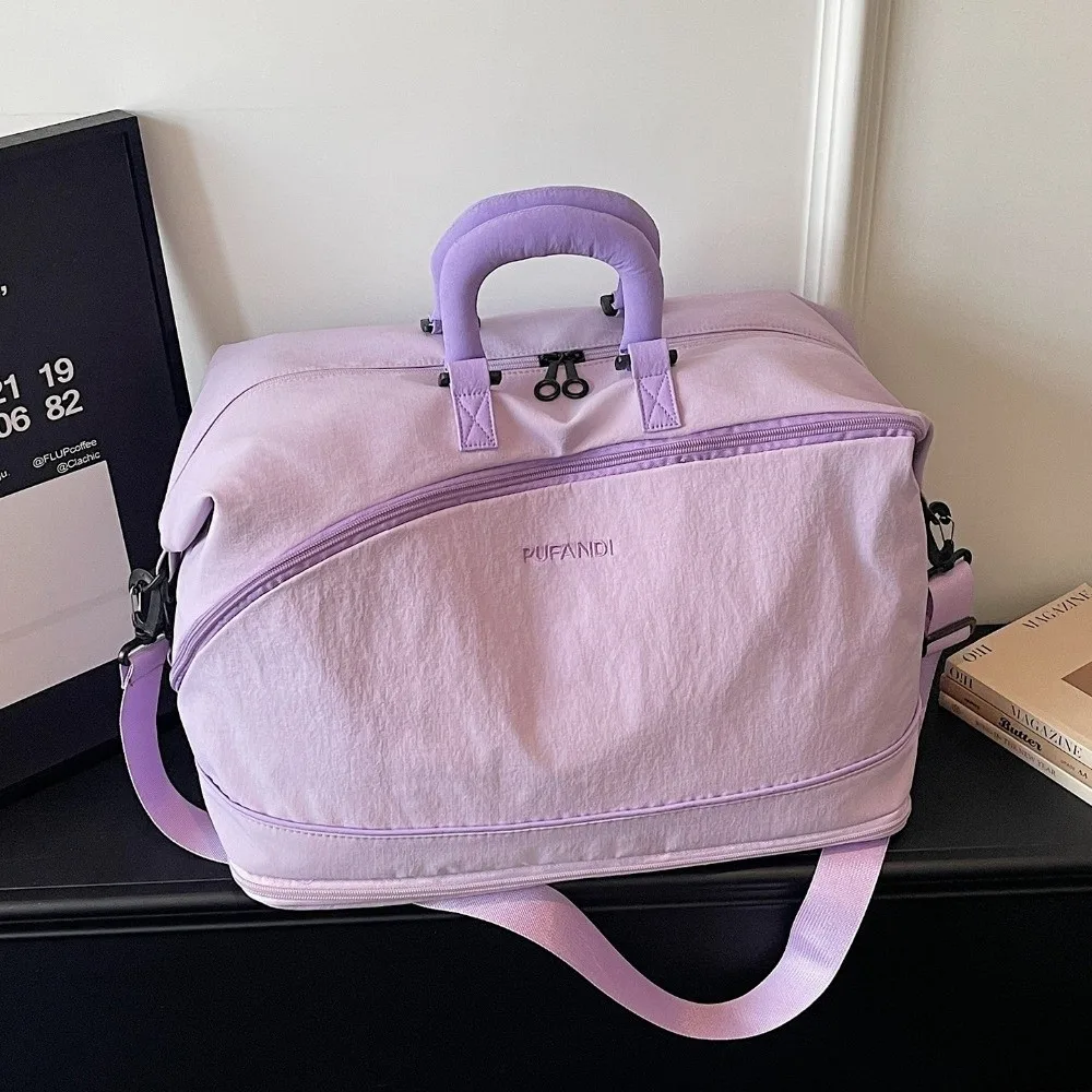 

Large Capacity Travel Luggage Bag Water-resistant Extensible Yoga Gym Bag Wear-resistant Dry and Wet Separation Crossbody Bag