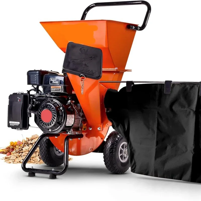 Wood Chipper Shredder Mulcher Yard Garden Waste Up Crushing Tool Strong Poower