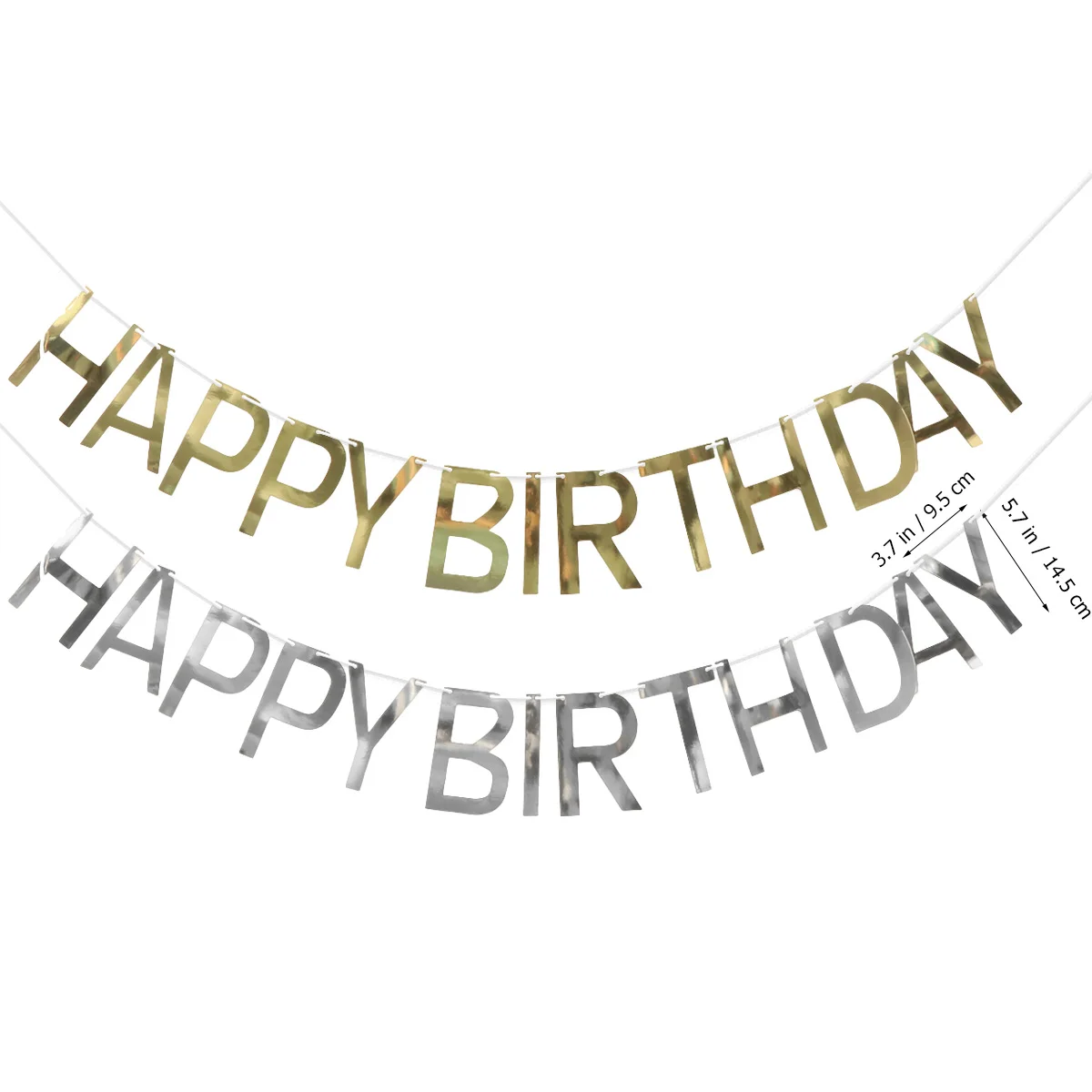 

Reusable Birthday Banner Sequins Pull Flag Hanging Birthday Letter Banner Banners for Wall Window Tree Door