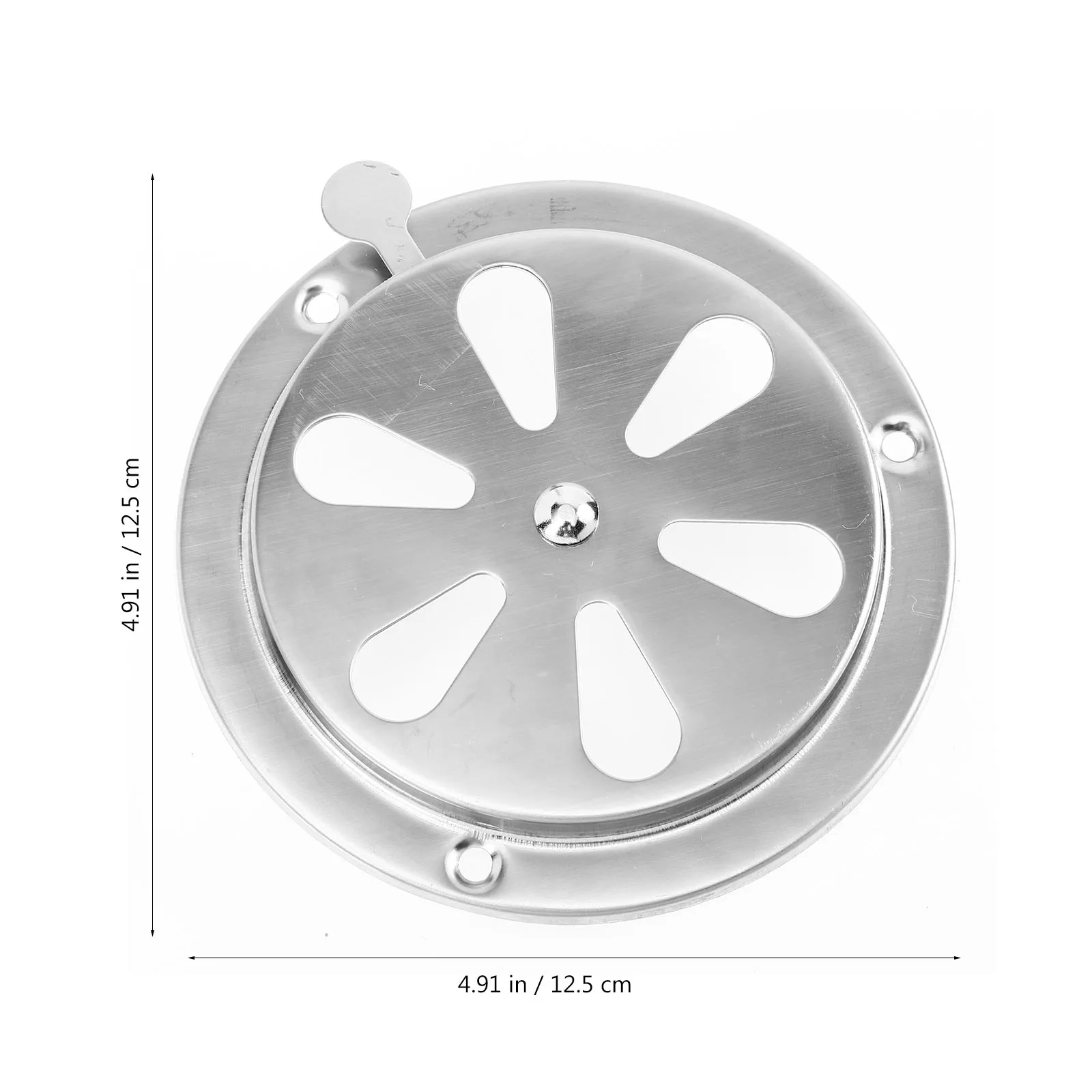 Stainless Steel Ventilation Cover for Home Boat RV Round Air Vent Louvered Grille Exhaust Decorative Durable Corrosion Resistant