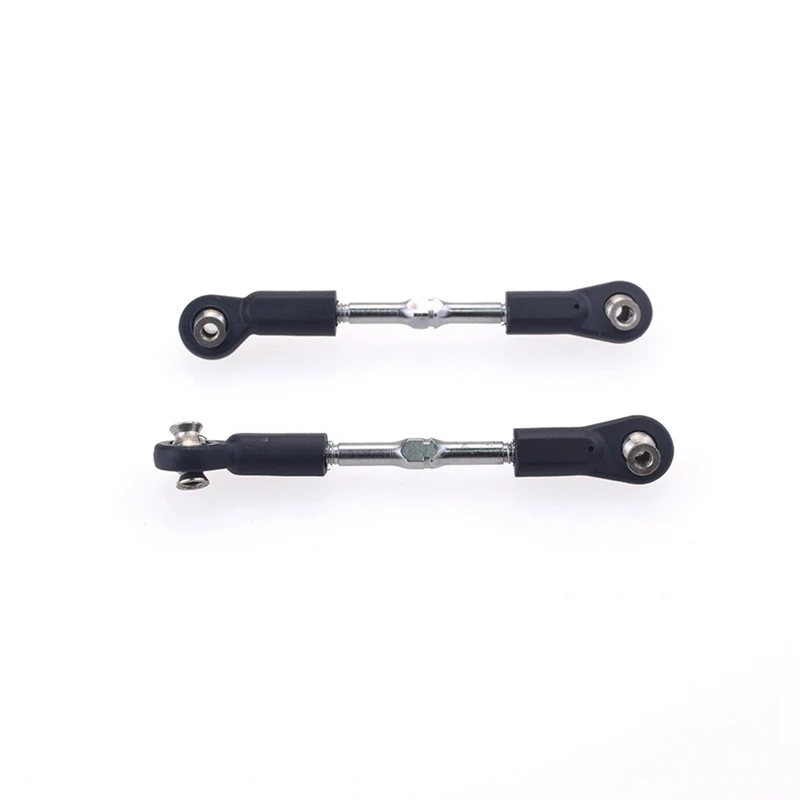 L67A 2Pcs 8124 Metal 75-85mm Steering Rod for 1/8 Zd Racing 9116 9020 9072 9071 9203 08425 08426 08427 08428 Rc Car Parts