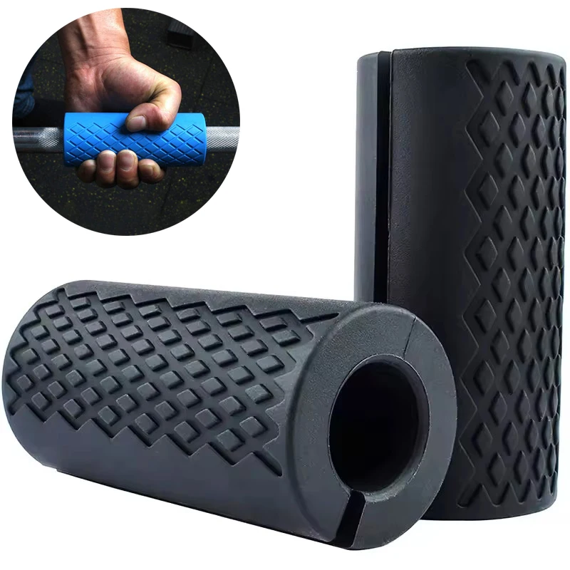 Thick Bar Grips Non-Slip Silicone Fat Bar Dumbbell Barbell Sleeves Weightlifting for Gym Home Workout Muscle Growth Wrist Guard