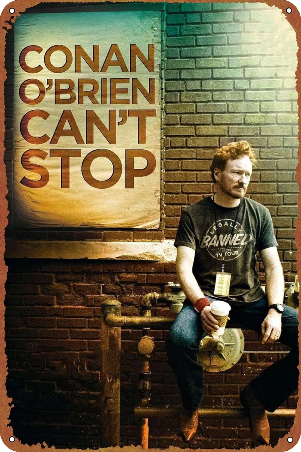 q1، كونان أو؛ براين كان؛ لا توقف ملصق الفيلم ريترو معدن القصدير تسجيل هالوين القصدير تسجيل، كهف، بار، نادي، جدار المنزل الفن معدن القصدير Sig-alum