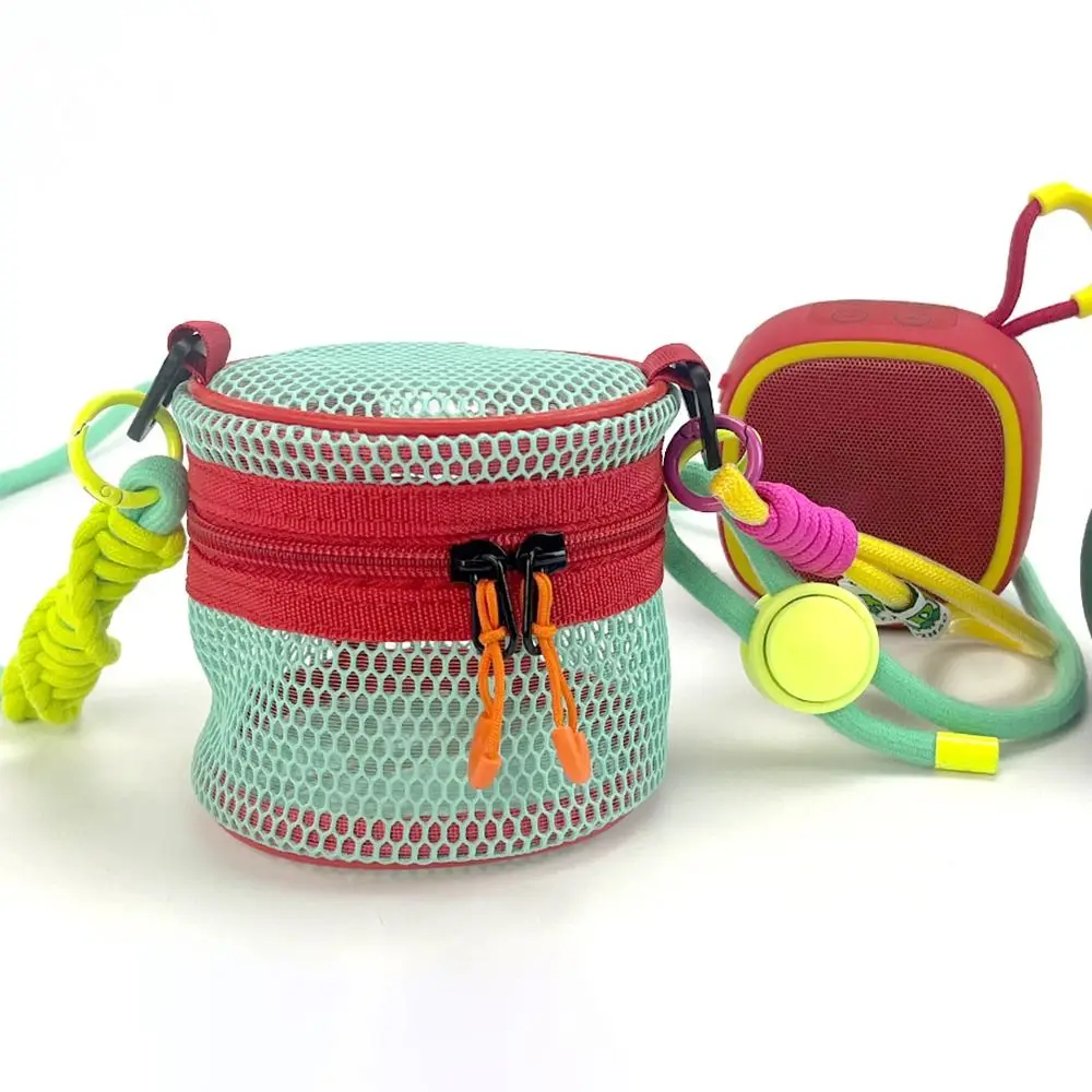

Space Saving Hollow Mesh Shoulder Bag Lightweight Mini Colorful Bucket Bag Casual Portable Coin Purse Travel