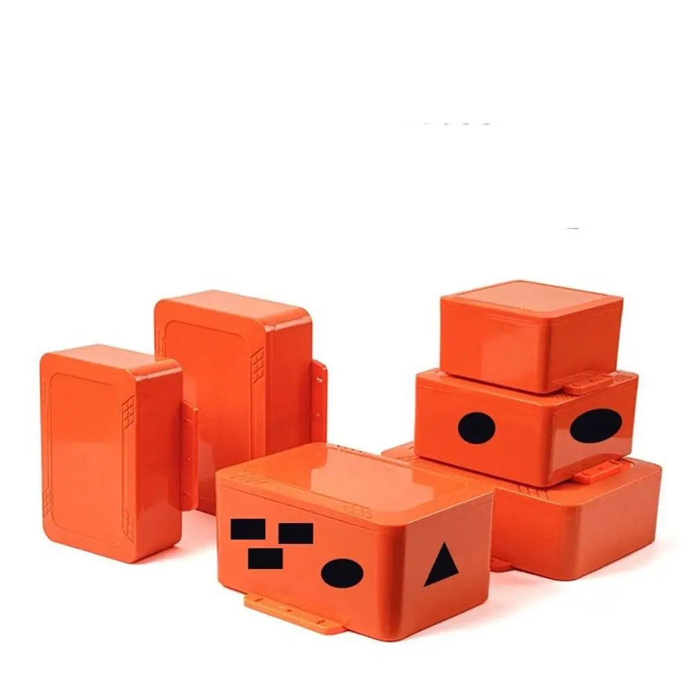Scatola per alloggiamento di giunzione per custodia impermeabile IP67 Scatola per strumenti in plastica ABS di colore arancione Custodia per progetti elettronici per esterni e interni