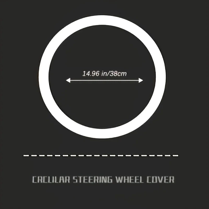 D Shape. 2026 New Adorable Cartoon Lamb Steering Wheel Cover - Plush Design, All-Season Universal Fit for Car Interior