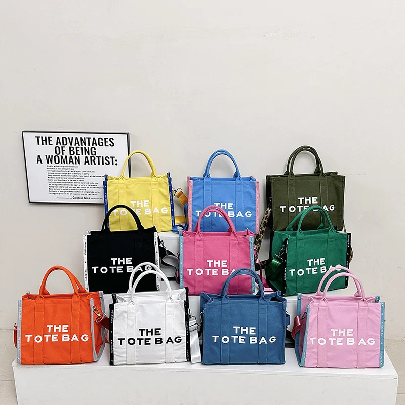 

Lightweight Canvas Tote Bag 2025 New for Women, Fashionable Crossbody Shoulder Purse, Casual Multi-Pocket Bag for All Occasions