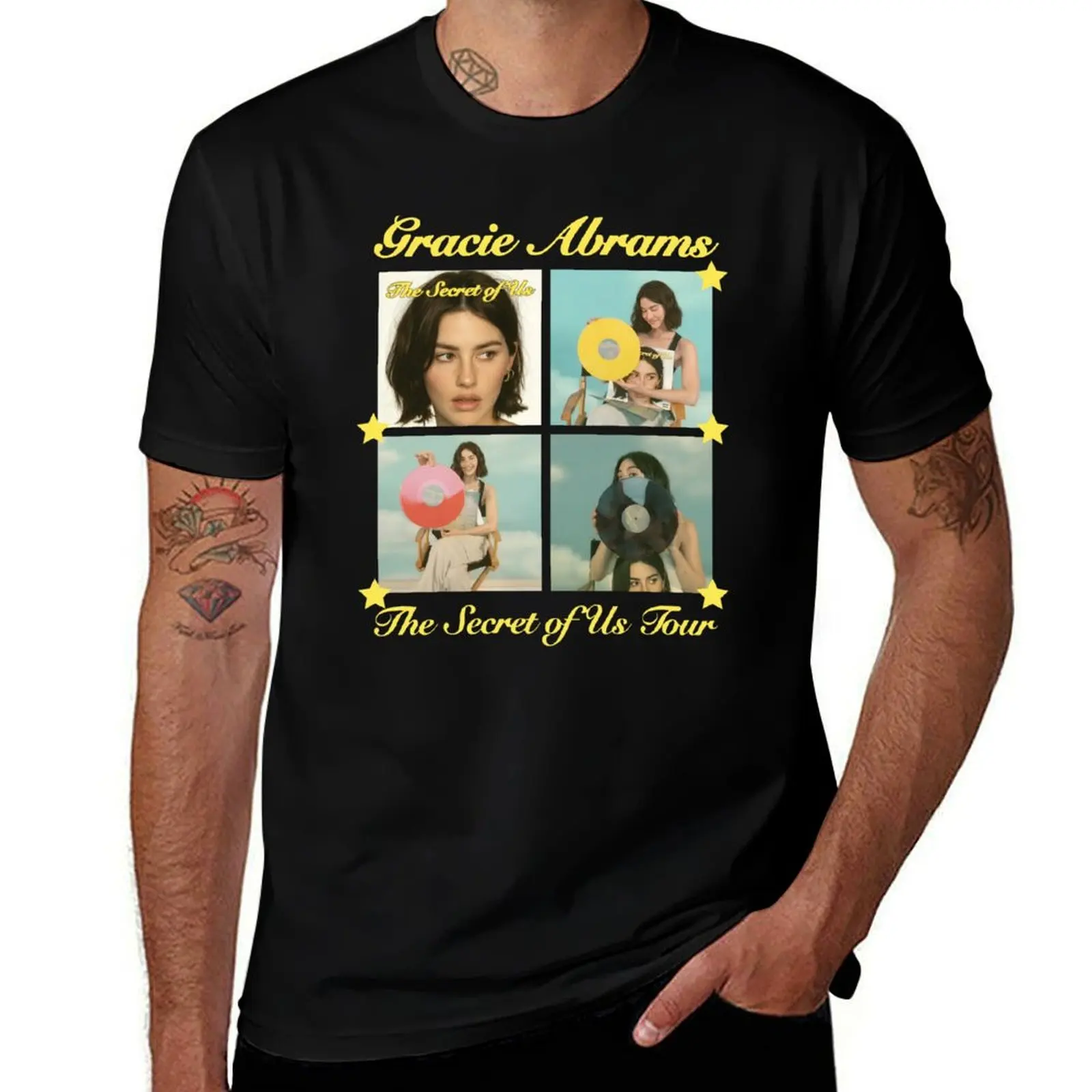 

The Secret Of Us Tour 90s T-Shirt Aesthetic clothing tshirts personalised basketball graphic tees cotton t shirt men