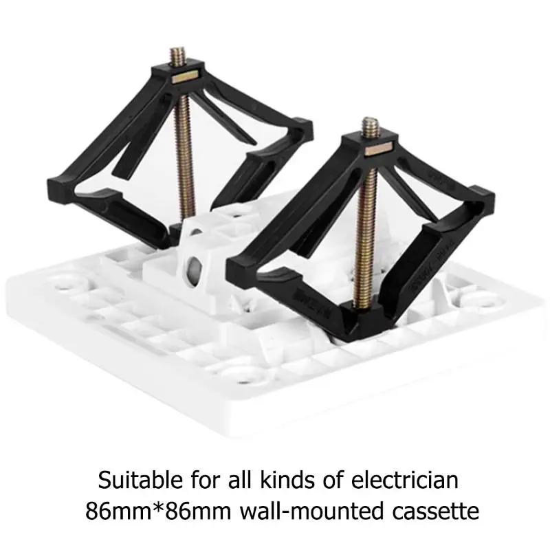 10/50pcs Rod Adjustment Sockets Box Electrical Sets 86 Type Wall Socket Bottom Box Repair Screw Tools Wall Switch Fixed Support