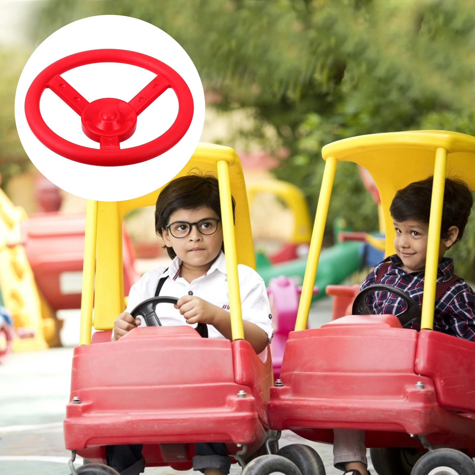 

Large Round Plastic Disc For Kids Outdoor Playground Smooth Seat Children Game Round Plate Playground Accessory Plastic