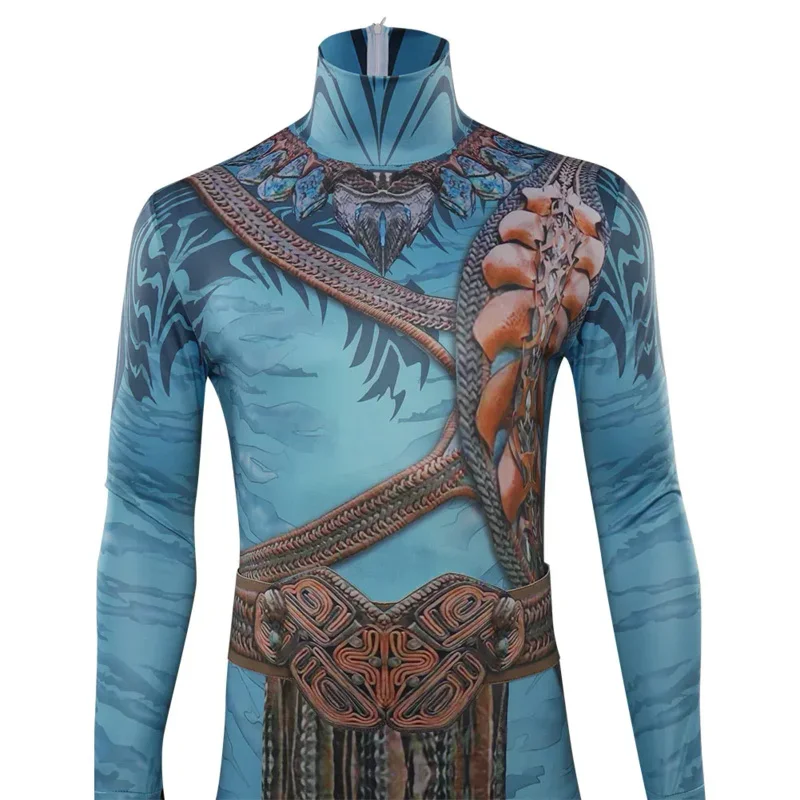 Avatar 2 The Way Of Water Jake Sully Costume Cosplay Gioco di ruolo Tuta Abiti di carnevale di Halloween per uomini Ragazzi Bambini M17