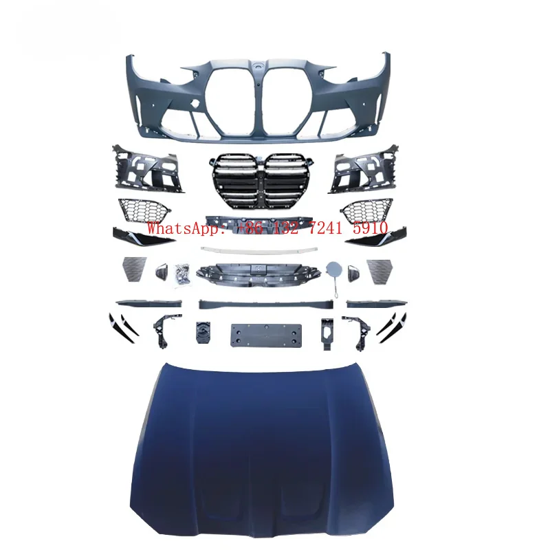 New Bodykit for 3 Series G20 G28 2019-2022 M3 Style Front Bumper Grille Hood Lightweight Aluminum Direct Fit PP Material