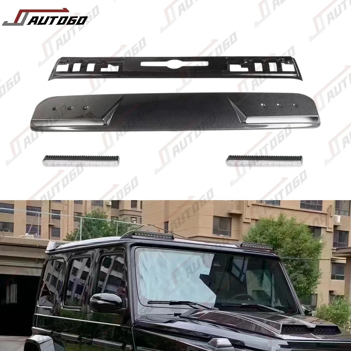 

2025 Carbon Fiber Roof Lamp Light for Benz G-Class W463 W463A W464 B-brabus G63 B800 G800 Style 2002-2024