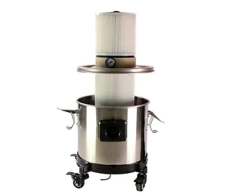 15L Pneumatic Small Industrial Vacuum Cleaner Dust Collector For Zirconia Milling Workshop