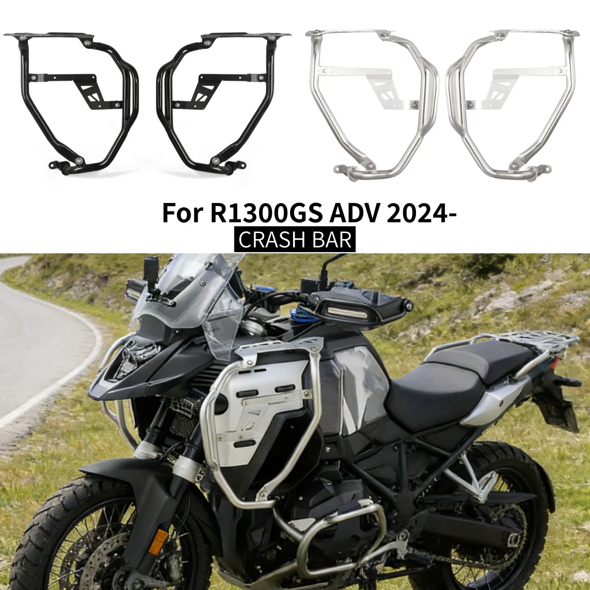 

R1300GSA Engine Tank Guard Highway Crash Bar Ultimate Pro Frame Protection Bumper New For BMW R1300GS ADV R 1300 GS Adventure