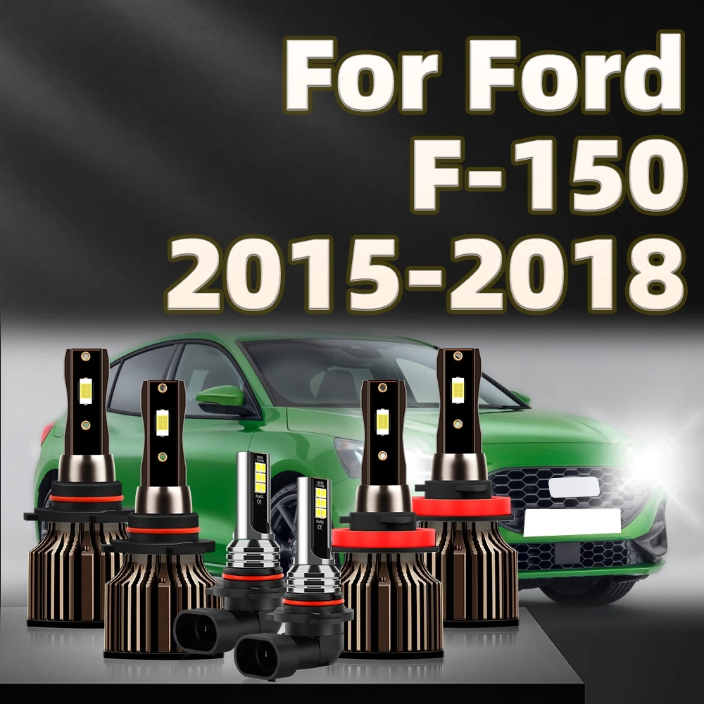 

2/4/6Pcs LED Headlight 30000LM Super Bright H11 9005 9140 Fog Light Kit For Ford F-150 2015 2016 2017 2018