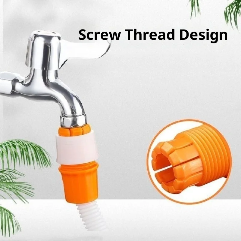 

Multi-function faucet adapter Leak-proof threaded design Swivel nut mounting Suitable for kitchen bathroom