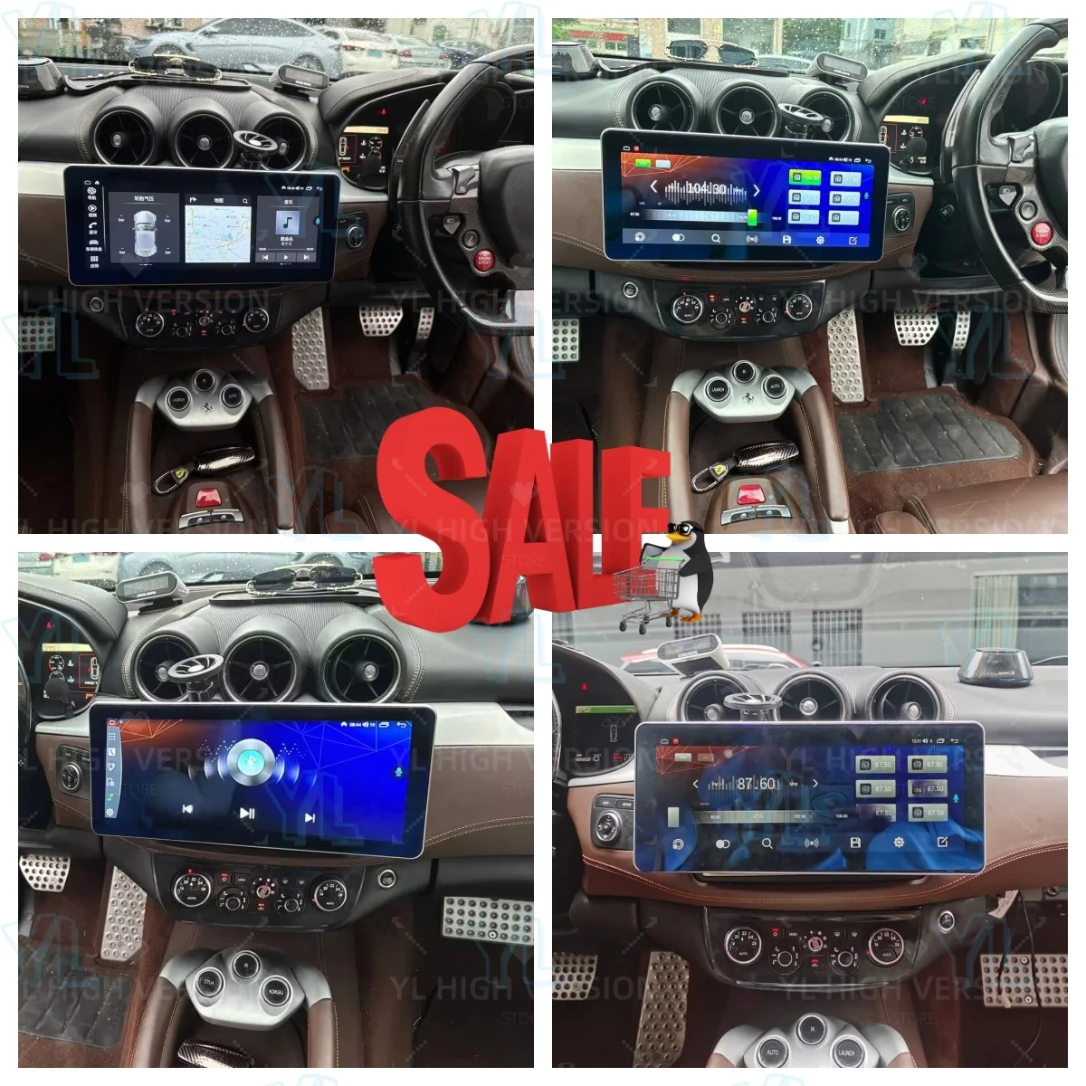 

Touch Screen Car Radio Stereo For Ferrari FF 2011 -2016 Android 14.0 Wirreless Carplay 12.3“ Multimedia Player GPS Navi Unit 4G