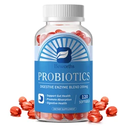 BEWORTHS 6 in 1 Probiotic Complex Supplement Promote Digestive Health for Men and Women Supports Gut Flora & Regularity