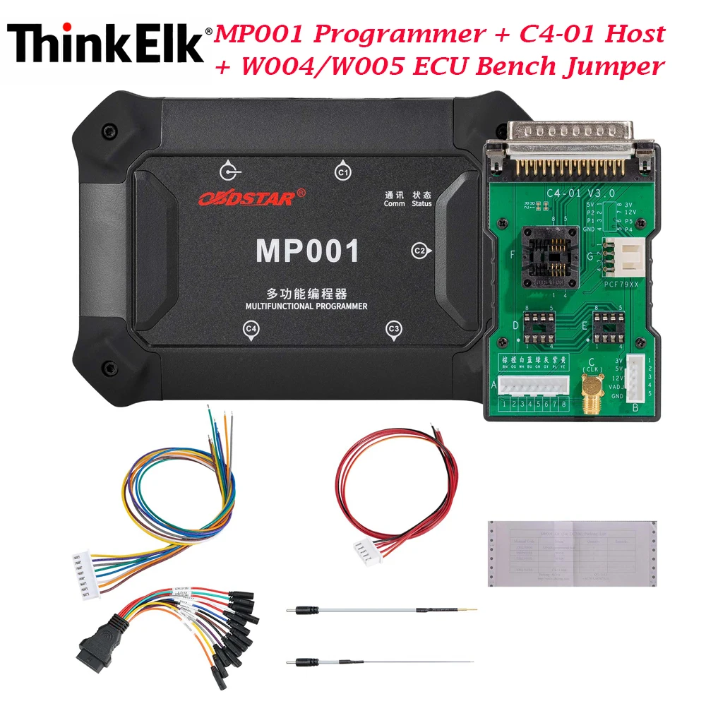 OBDSTAR MP001 Programmer + C4-01 Host + W004/W005 ECU Bench Jumper Supports MCU Read/Write Clone for Cars Commercial Vehicles