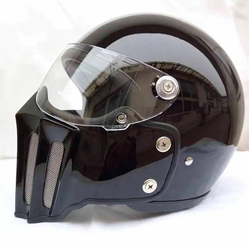 

High strength fiberglass classic retro full face helmet, for Harley motorcycle and cruise motorcycle protection helmets