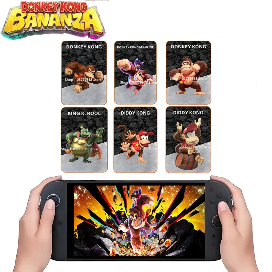 

Donkey Kong Bananza cards Donkey Kong Pauline King K Rool Diddy Kong card for switch 2 Obtain game items