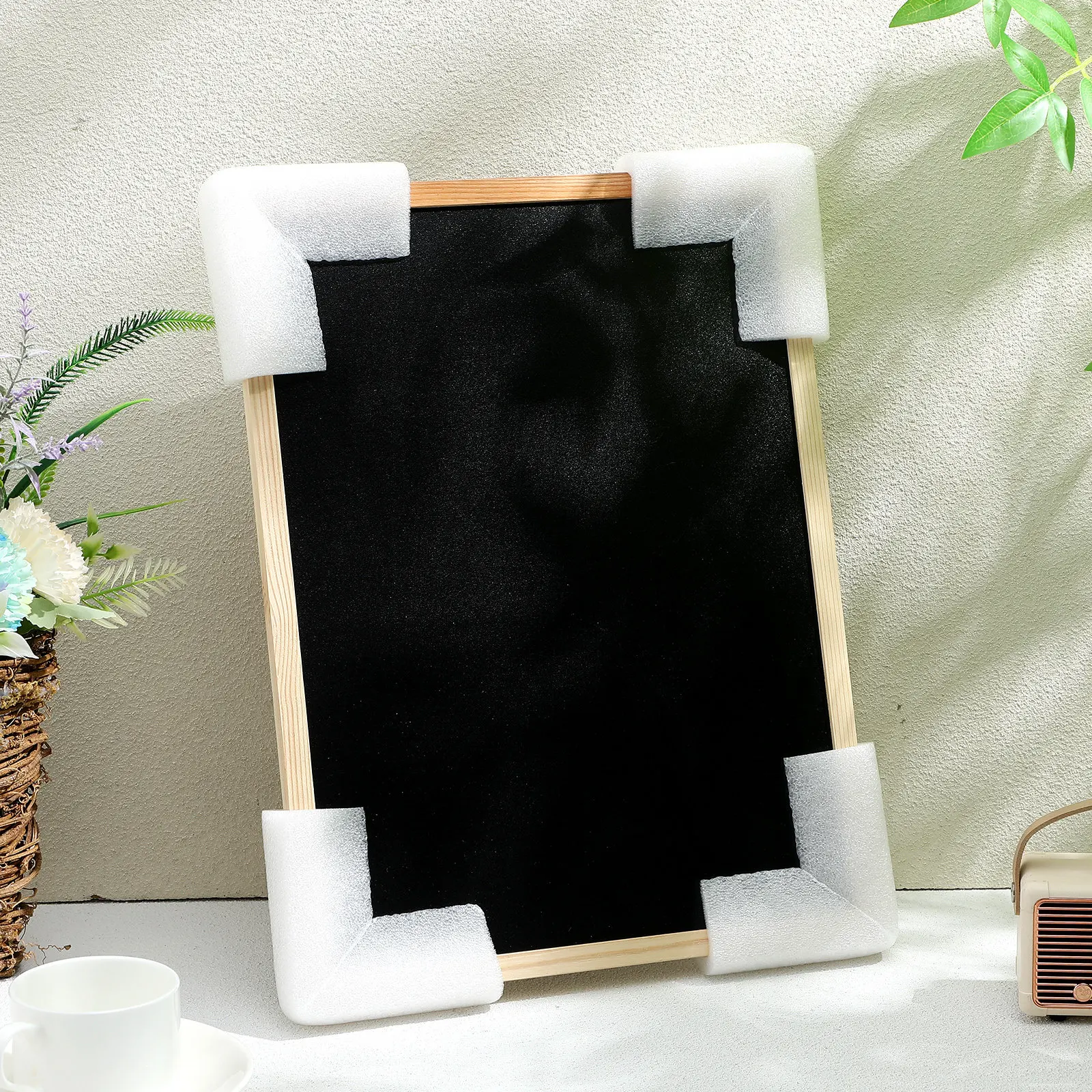 

24Pcs Epe Foam Corner Protectors L Shaped Packaging Edge Guards for Moving Shipping Fragile Artwork Box Protector Triangle