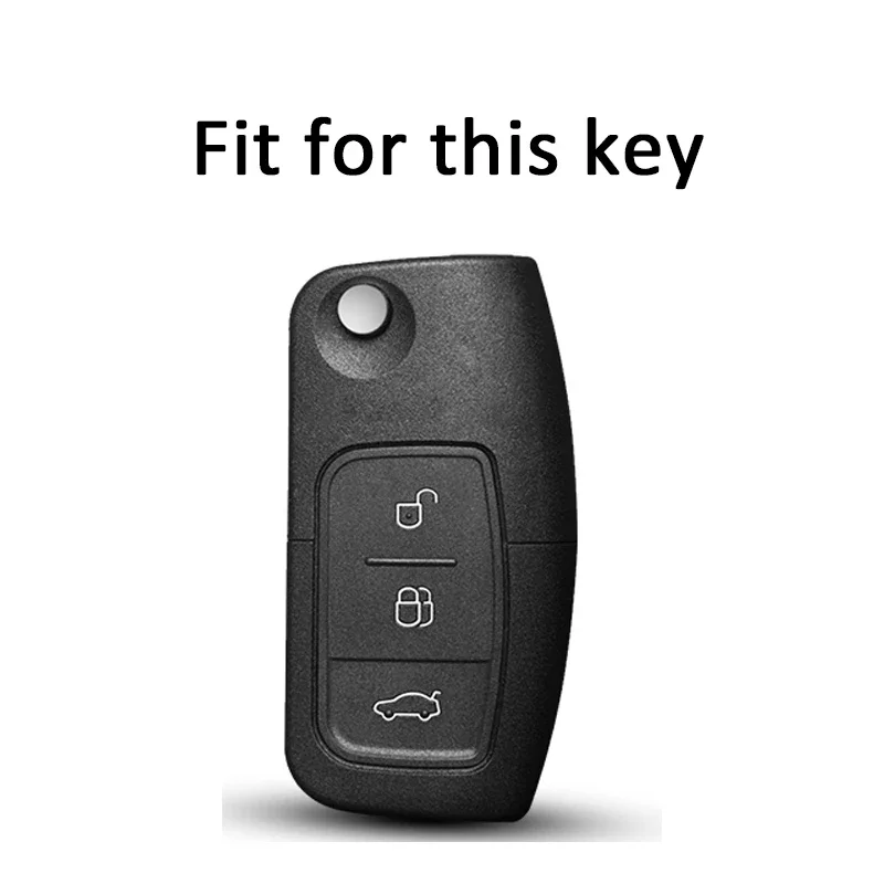 3 Buttons Soft TPU Car Key Cover Case For Ford Fiesta Focus 2 Ecosport Kuga Escape Falcon B-Max C-Max Eco Sport Galaxy