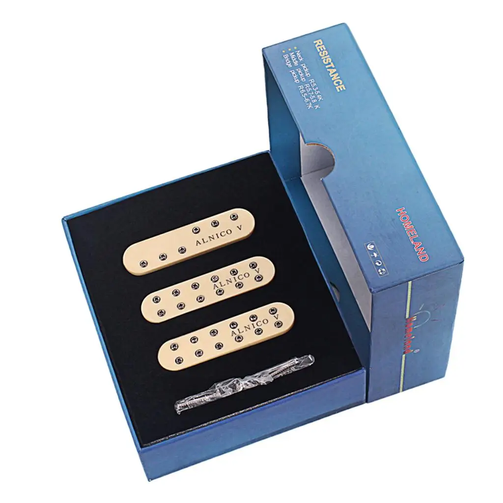 Alnico V Humbucker Pickup Set Copper Modern Electric Guitar Magnetic Pickup for ST Style Replacement DIY Parts