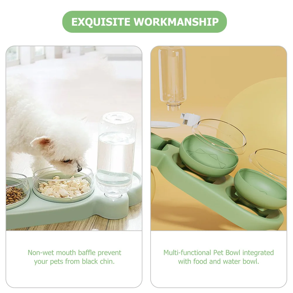 

1 set 1 Set Pet Food Elevated Slanted Mouth Water-Resistant Washable For Cats Small Medium Dogs Multi-Purpose Feeder Tilted Bowl