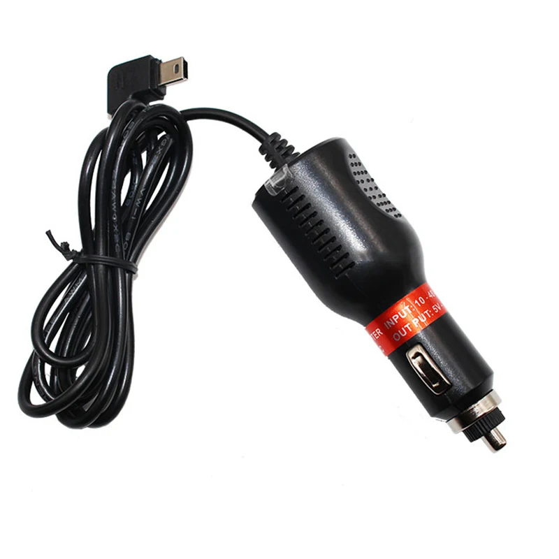 Mini USB Car Vehicle 12-48V navigator car charger GPS car adapter power cord charger for car tachograph