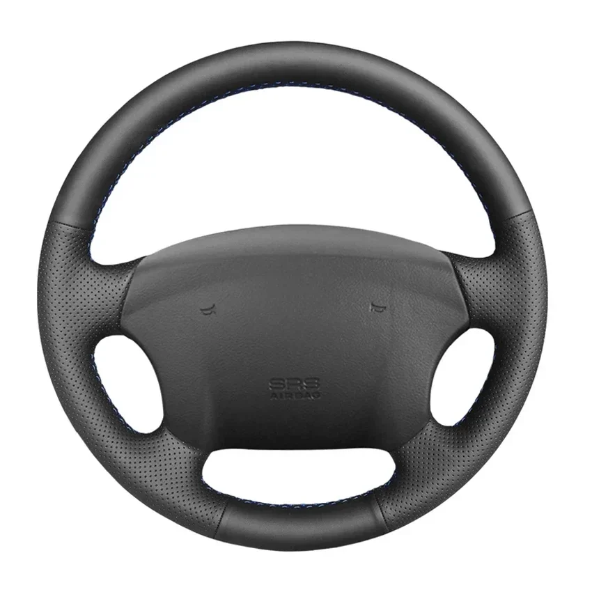 Black Artificial Leather Car Steering Wheel Cover for Kia Sedona Amanti Optima Carens Hyundai Sonata Azera Grandeur 2004-2014