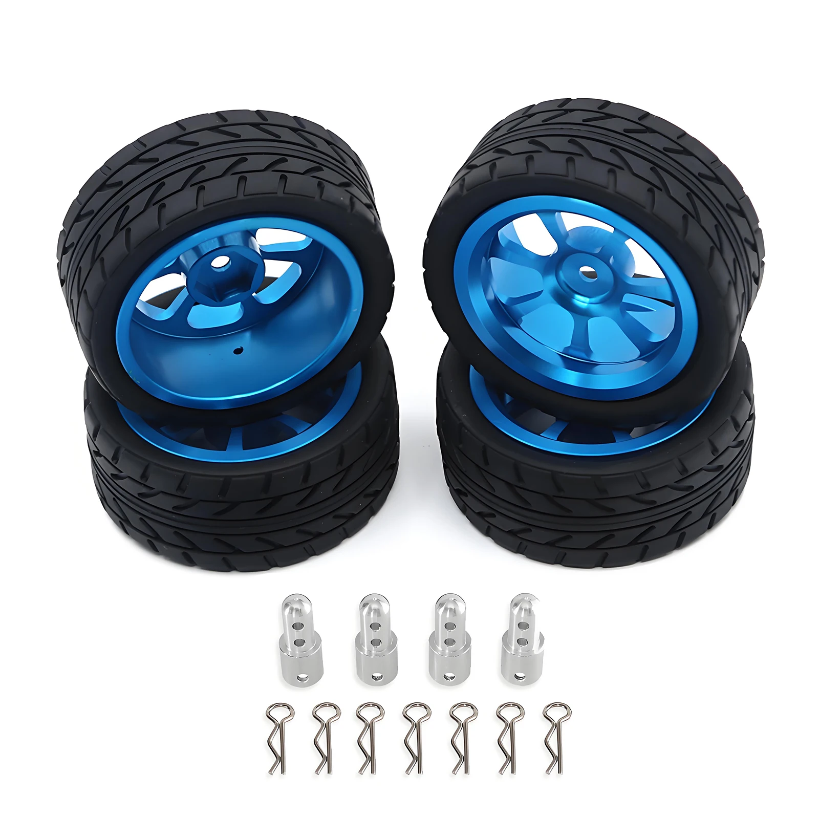 Voor MJX HYPER GO 14303 14302 14301 Metalen Wiel Banden 1/14 Rally CNC Hoge Sterkte Metalen Wielen Hoogte toenemende set