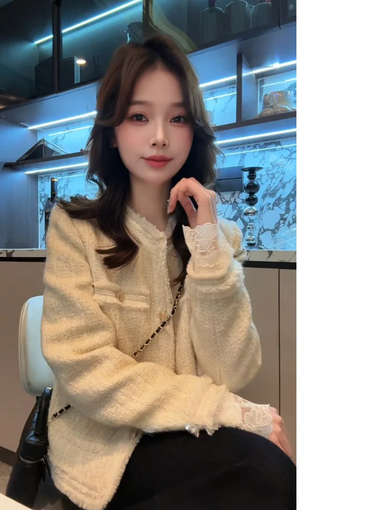 

Xuanxuanchen Роскошный пуховый Jaet Cisas Ele Sle Французский шик Уютный теплый длинный све Женская верхняя одежда Зимнее пальто