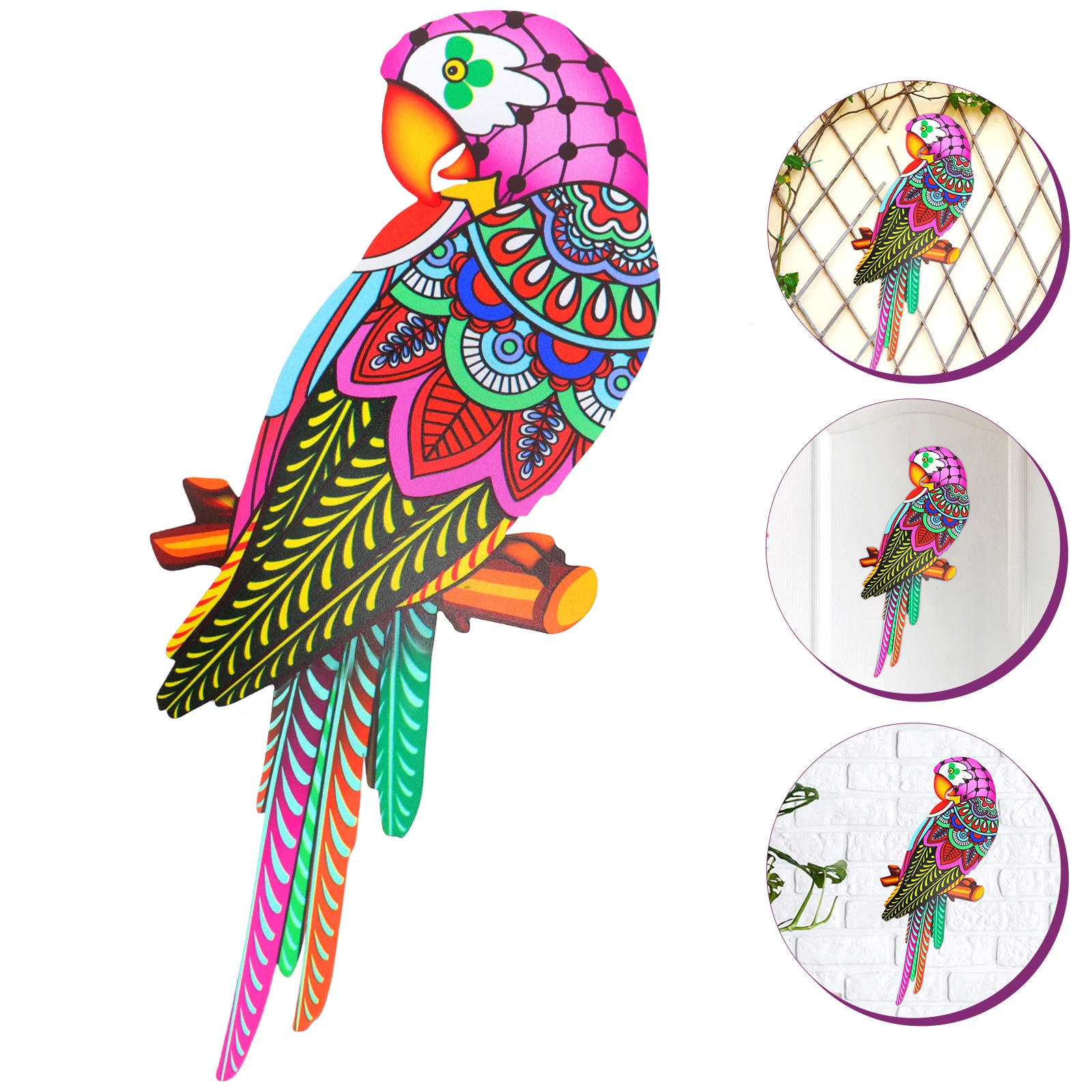 

Iron Toucan Garden Ornament Outdoor Table Bird Decoration Wall Hanging Craft Decorations for Patio Sculpture Metal Window