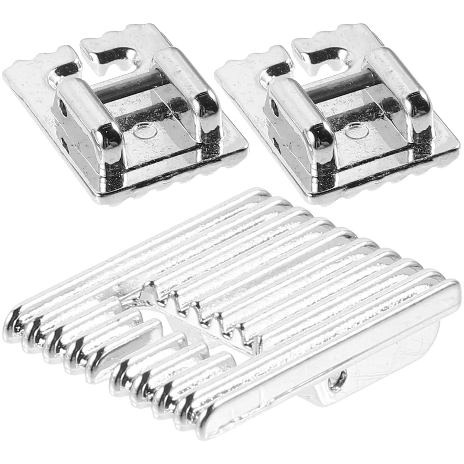 

3Pcs Heavy-Duty Metal Presser Foot for Sewing Machine Beginners Professionals Easy Install Remove Presser Foot Tool Sewing